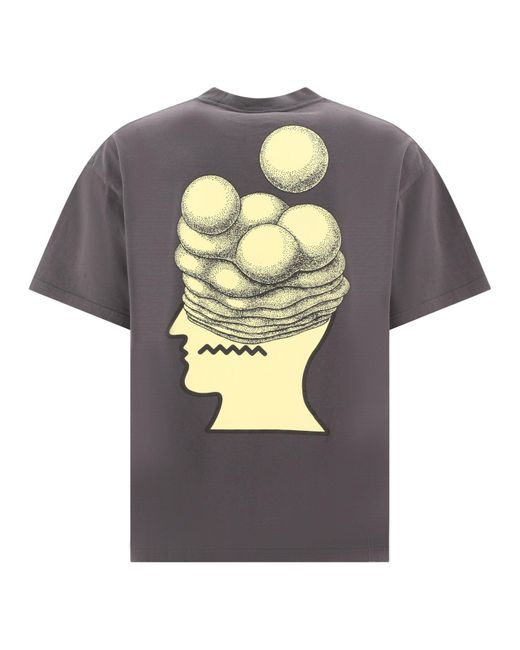 Brain Dead Hirntotes Gehirnwachstum T -Shirt in Gray für Herren