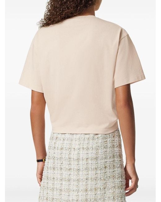 Versace Natural Logo Cotton T-Shirt