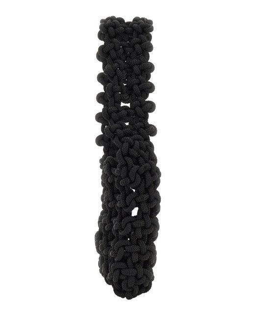 Kara Black Knot Shoulder Bag