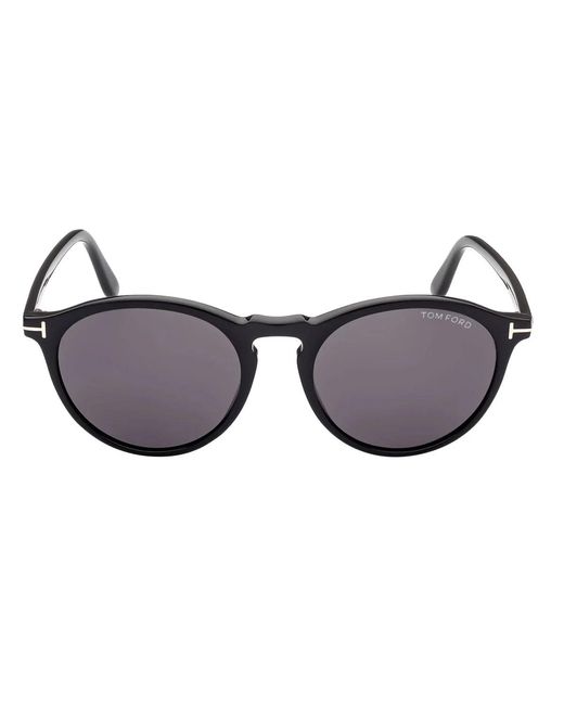 Tom Ford Zonnebril Ft0904 01 A Aurele Zwart/grijs Unisex in het Brown
