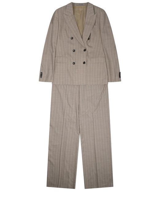 Tagliatore Gray Two-Piece Wool Suit