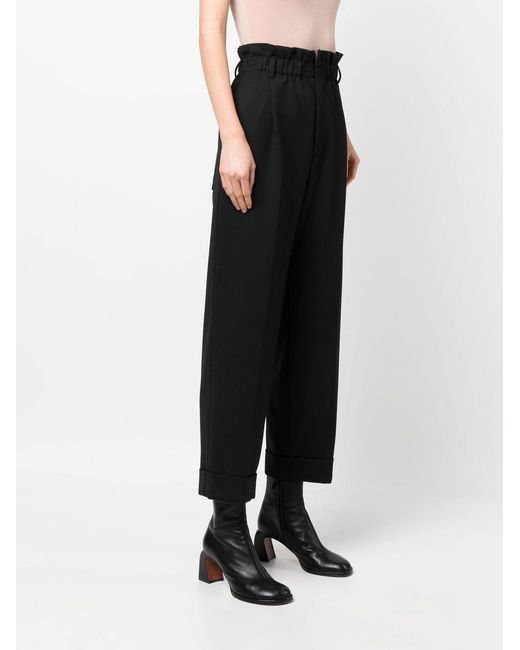 P.A.R.O.S.H. Straight Broek in het Black