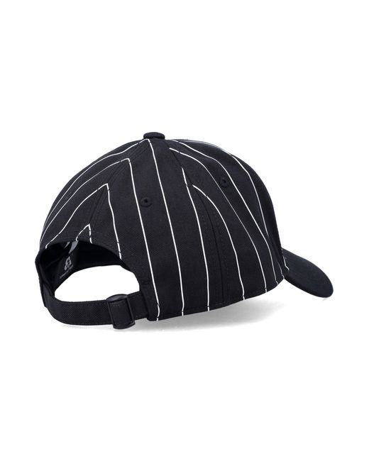 Y-3 Blue Pinstripe Twill Cap