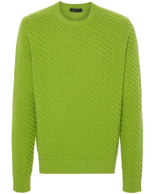 Jersey de punto acanalado de Prada de hombre de color Green