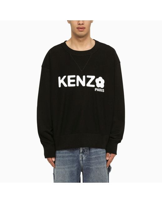 KENZO Black Crewneck Sweatshirt mit Logo für Herren | Lyst CH