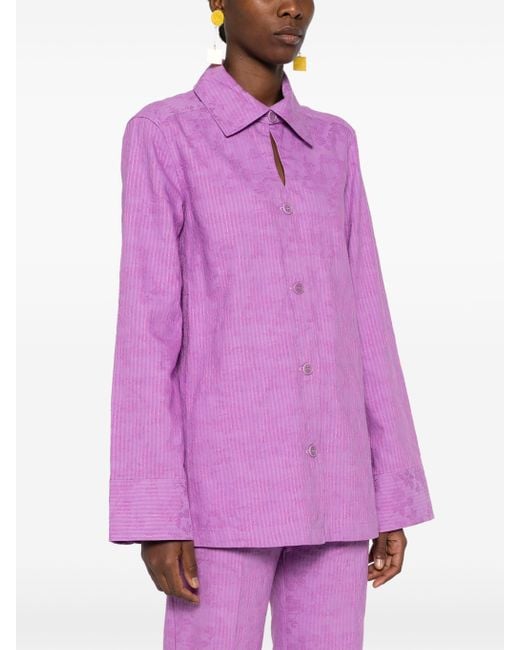 Rodebjer Purple Bahar Stripe Shirt Ls 2300555
