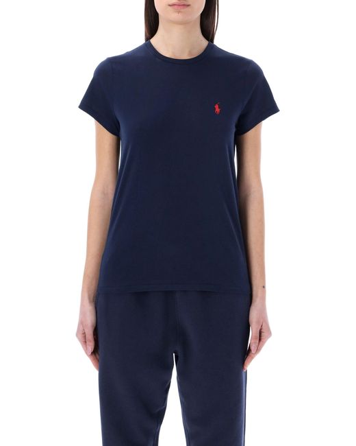 Polo Ralph Lauren Blue Classic Cotton Crewneck Tee