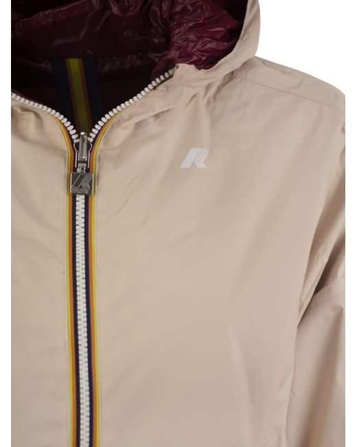 K-Way Natural Laurette Plus Reversible Hooded Jacket