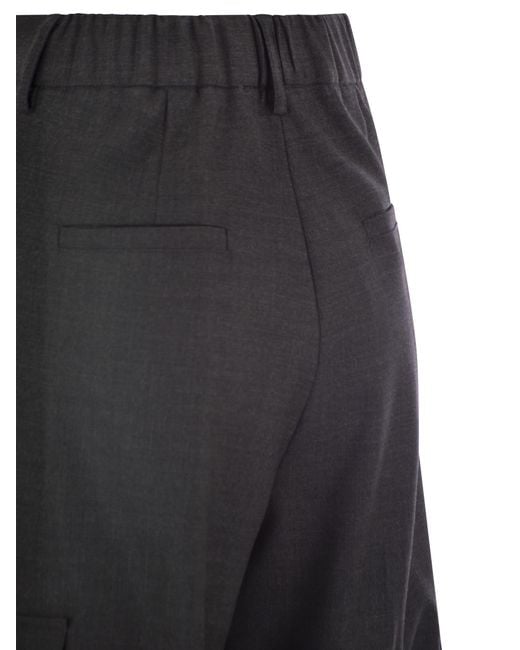 Herno Black Cargo Trousers