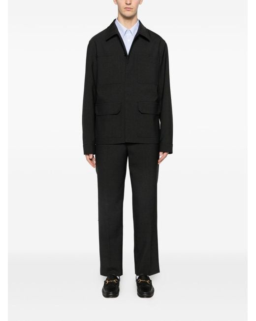 Gucci White Solid Shirt for men