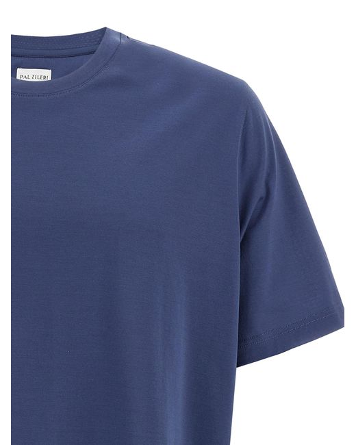 Pal Zileri Blue Crew Neck T Shirt