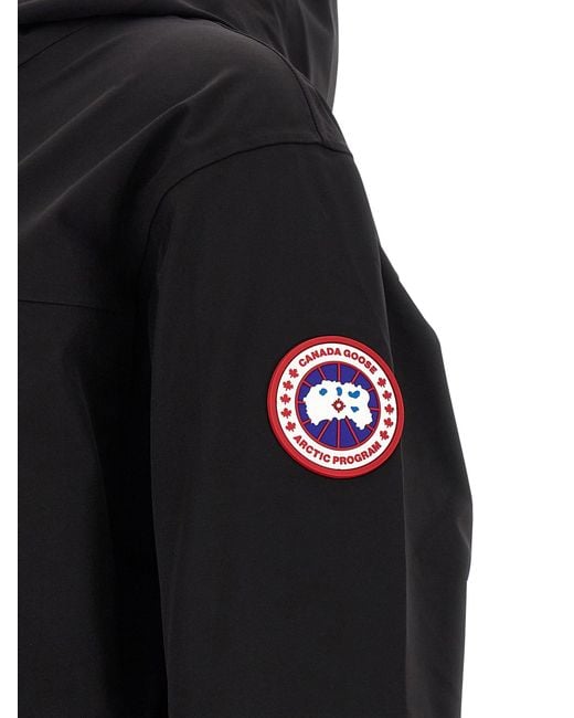 Canada Goose Black 'Rupert' Rain Jacket for men