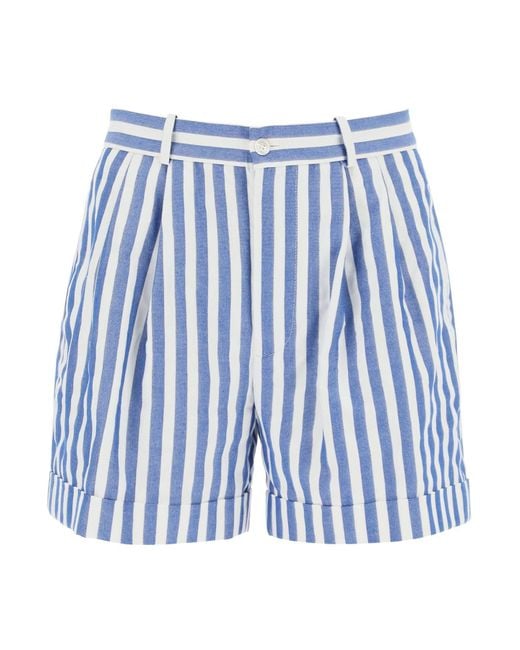Pantalones cortos rayados de Polo Ralph Lauren de color Blue