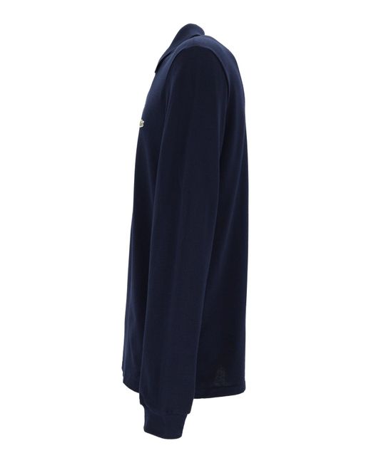 Lacoste Blue Long Sleeve Polo Shirt for men