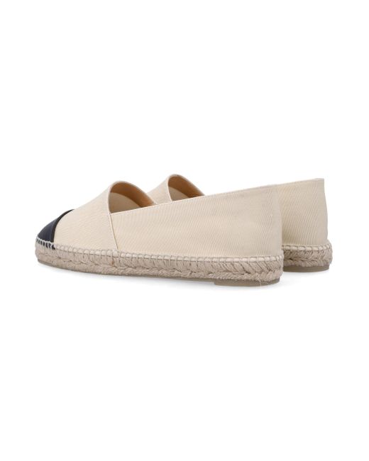 Castaner White Flache Schuhe