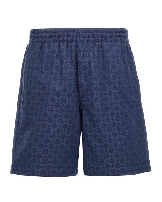 Givenchy 'monogram' Bermuda Shorts in het Blue voor heren