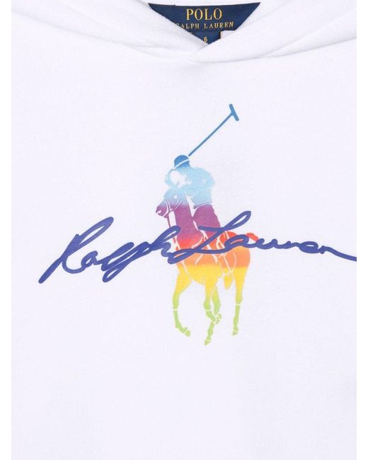 Polo Ralph Lauren White Lsboxhood Knitshirts Sweatshirt