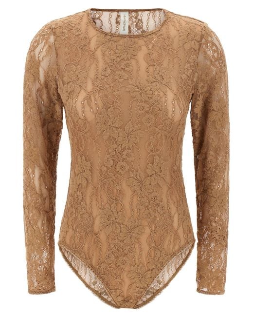 Zimmermann Kanten Bodysuit in het Brown