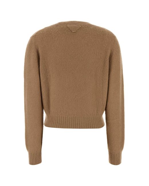 Prada Natural Biscuit Cashmere Sweater