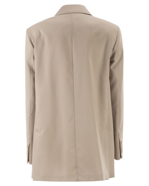 Max Mara Natural Mxmmitico Double Breasted Blazer