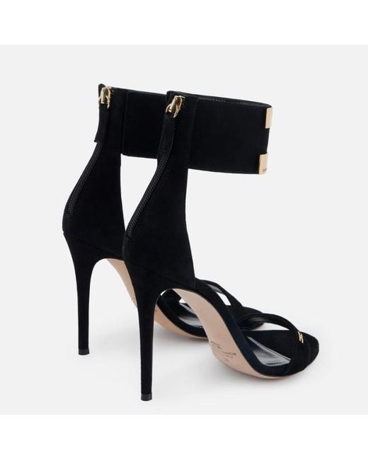 Elisabetta Franchi Black Suede Sandals