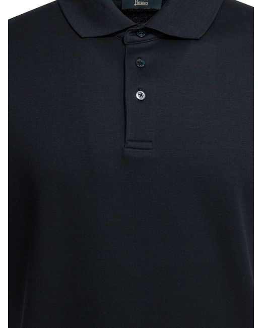 Polo con botones de Herno de hombre de color Black