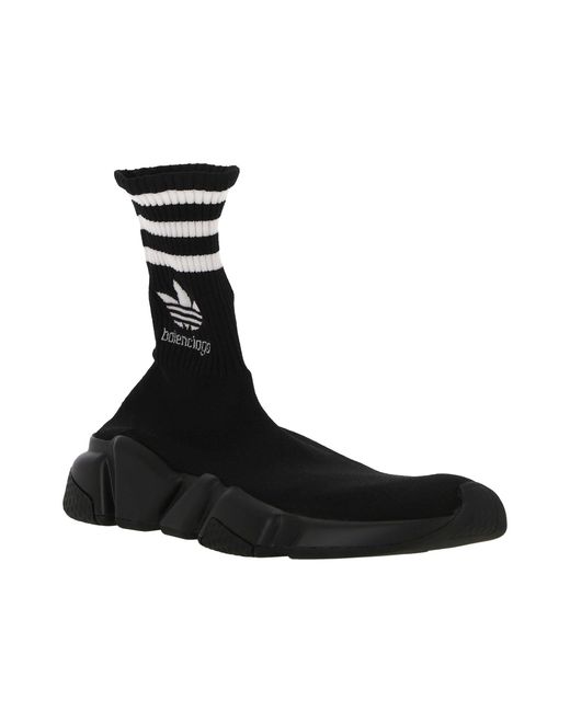BALENCIAGA X ADIDAS Black Speed 2.0 Lt Sock Sneakers