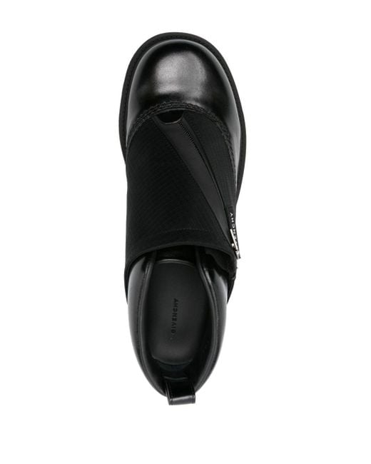 Givenchy Black Storm Leather Ankle Boots for men