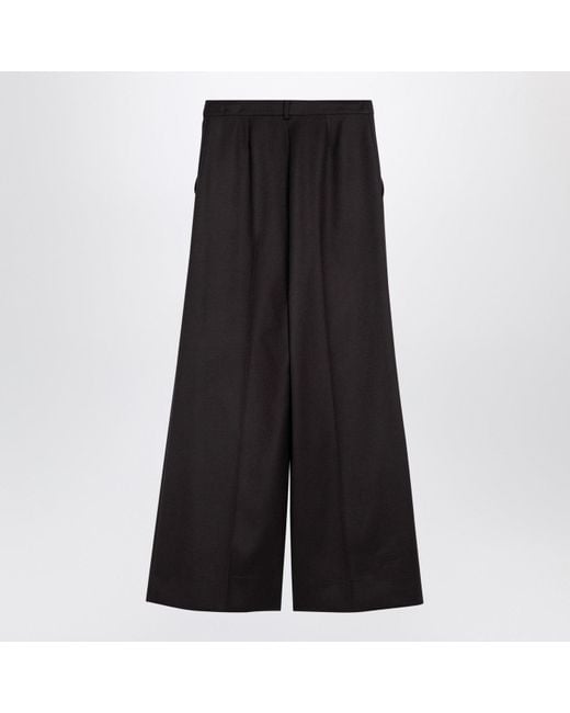 Stella McCartney Black Flannel Flared Pants For