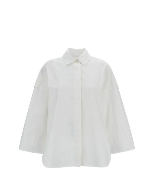 Alberto Biani White Shirts Fabric