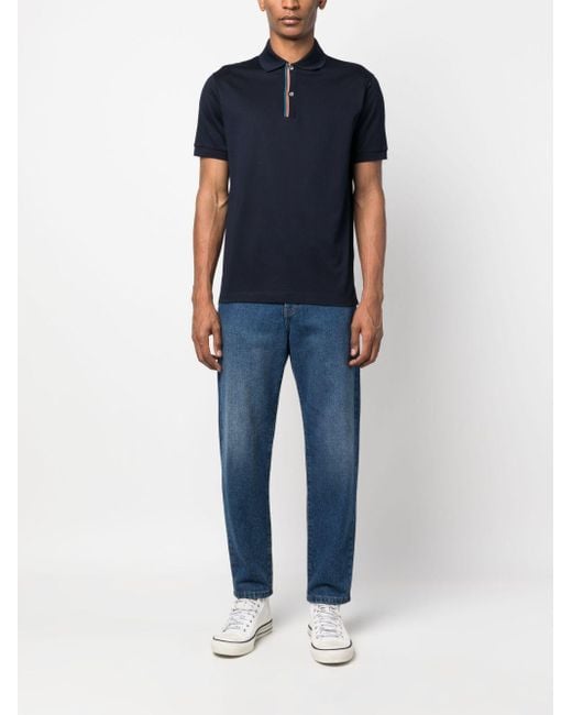 Paul Smith Gestreept Poloshirt in het Blue voor heren