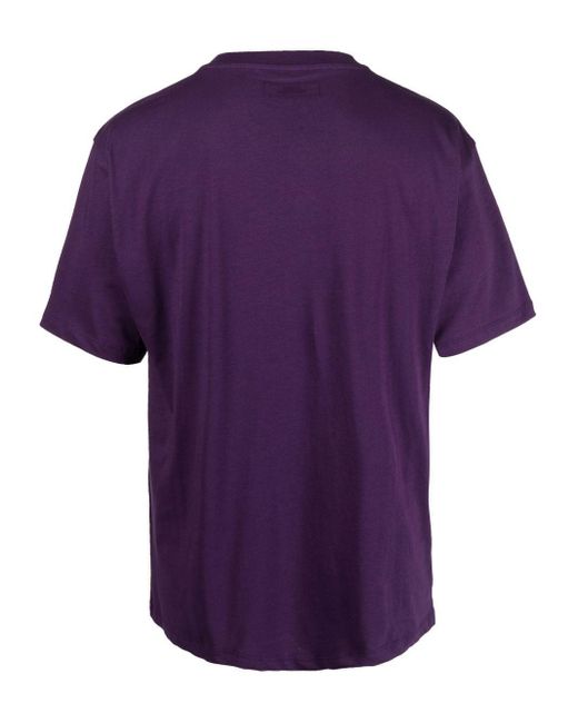 Rassvet (PACCBET) Purple Logo-print Short-sleeve T-shirt for men