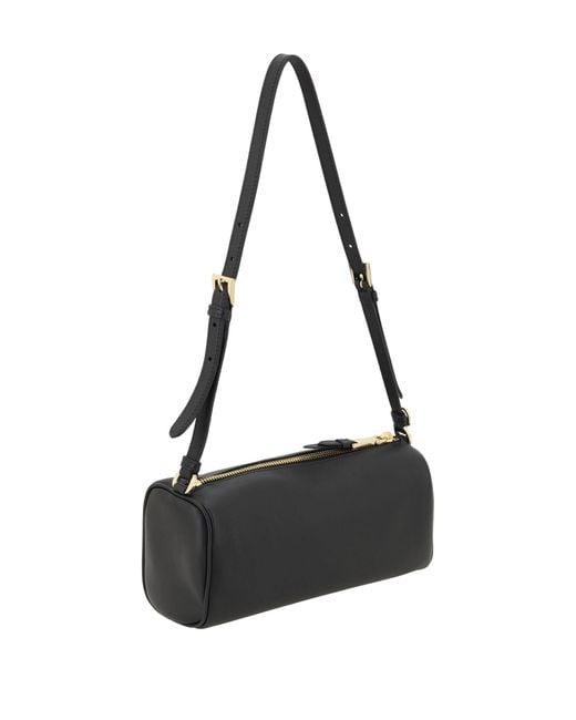 Prada Black Triangle Logo Shoulder Bag