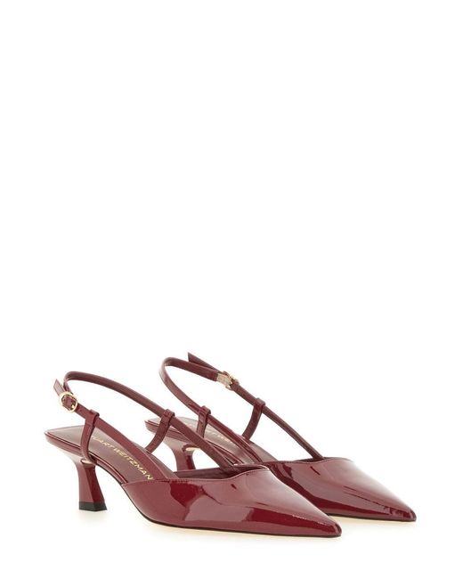 Stuart Weitzman Pink Leather Sandals For