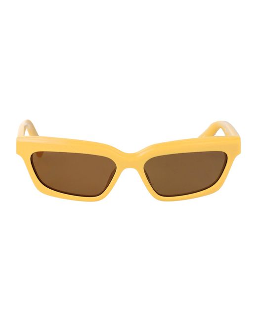 Jacquemus Yellow Sunglasses