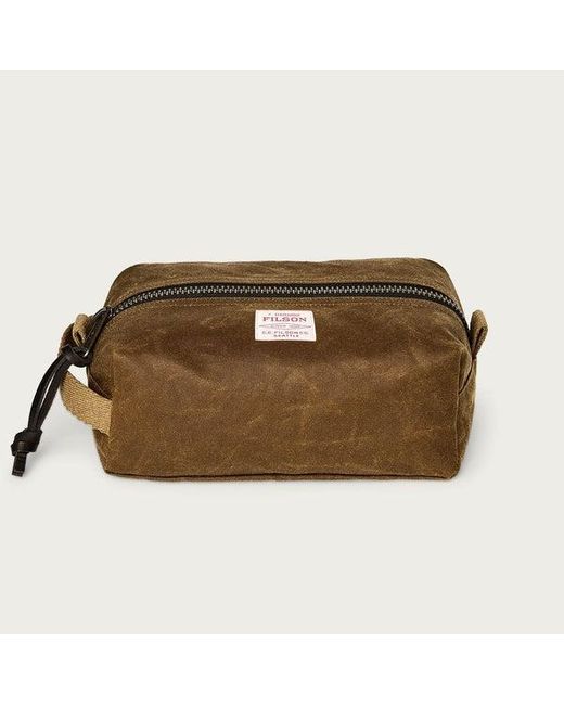 Filson Brown Tin Cloth Travel Kit