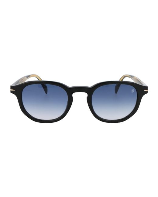 David Beckham Blue Sunglasses Db 1007/S 80708 for men