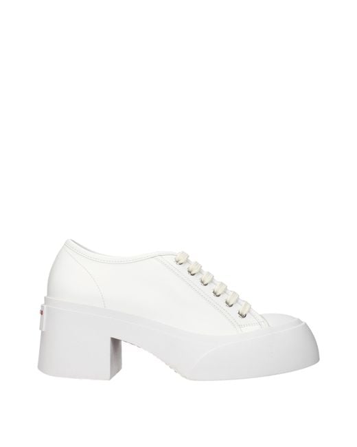 Marni White Derby Leather
