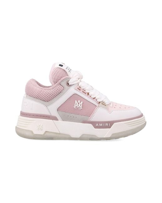 Amiri Pink Elevated Sneakers With Bold Silhouette