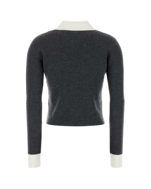 Self-Portrait Black Contrast Collar Cardigan