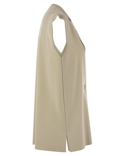 Fay Natural Technical Viscose Knitted Vest