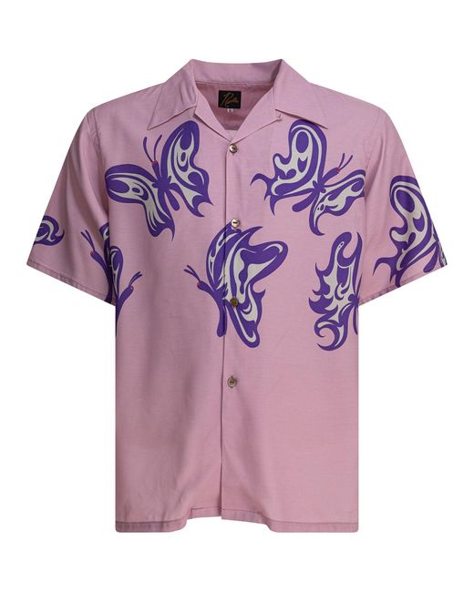 Needles Purple "One-Up" Shirt for men