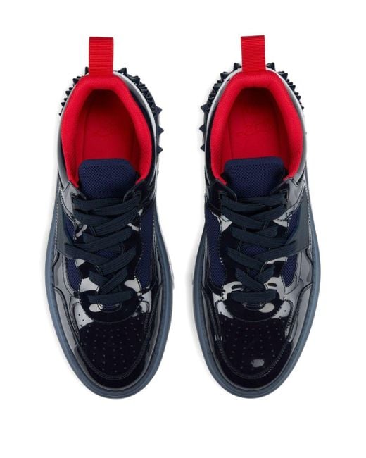 Christian Louboutin Blue Astrocool Leather Trainers for men