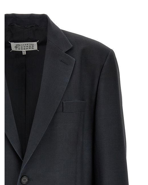 Maison Margiela Black Mohair Wool Blazer for men