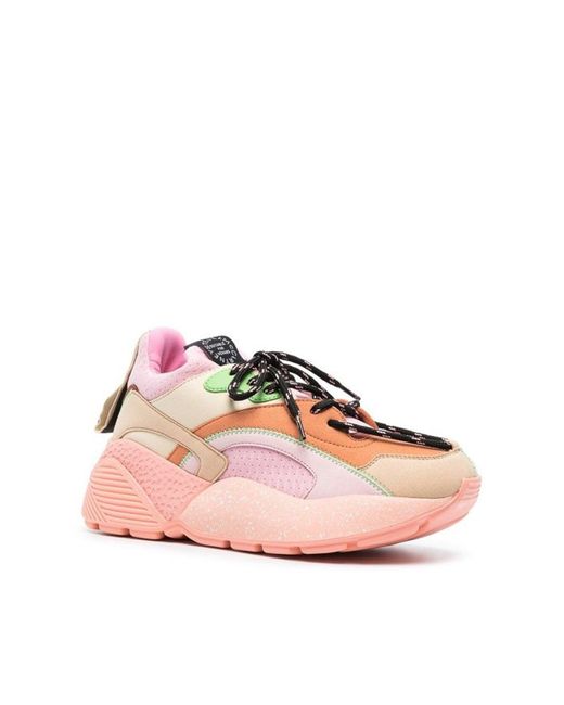 Stella McCartney Pink Eclypse Colourblock Sneakers