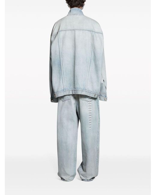 Balenciaga Denim Jackets in het Blue voor heren