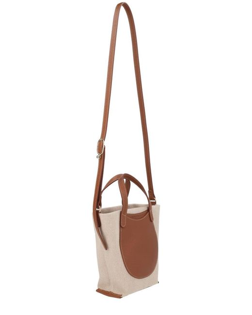 Longchamp White S Le Foulonne Top Handle Tote Bag