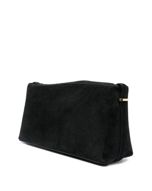 Totême Black Suede Leather Clutch
