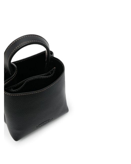 Tod's Tod 's Lederen Micro -bucketzak in het Black