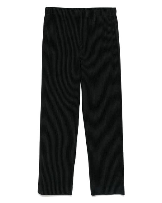 Homme Plisse 'Issey Miyake plissé pantalon droit Homme Plissé Issey Miyake pour homme en coloris Black